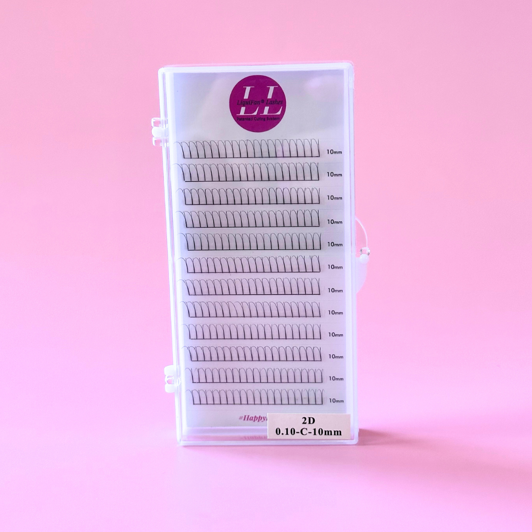 Pre-made Volume Lashes 2D C Curl .10