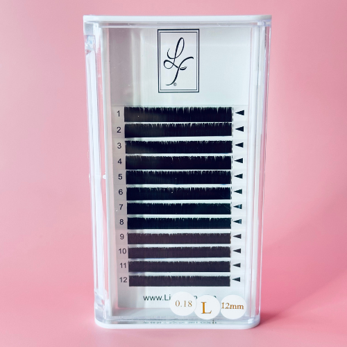 Single Tray L Curl .18 Eyelash Extensions