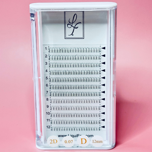 Pre-made Volume Lashes 2D D Curl .07